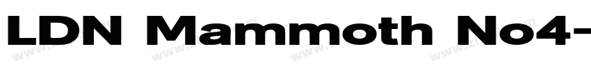 LDN Mammoth No4字体转换